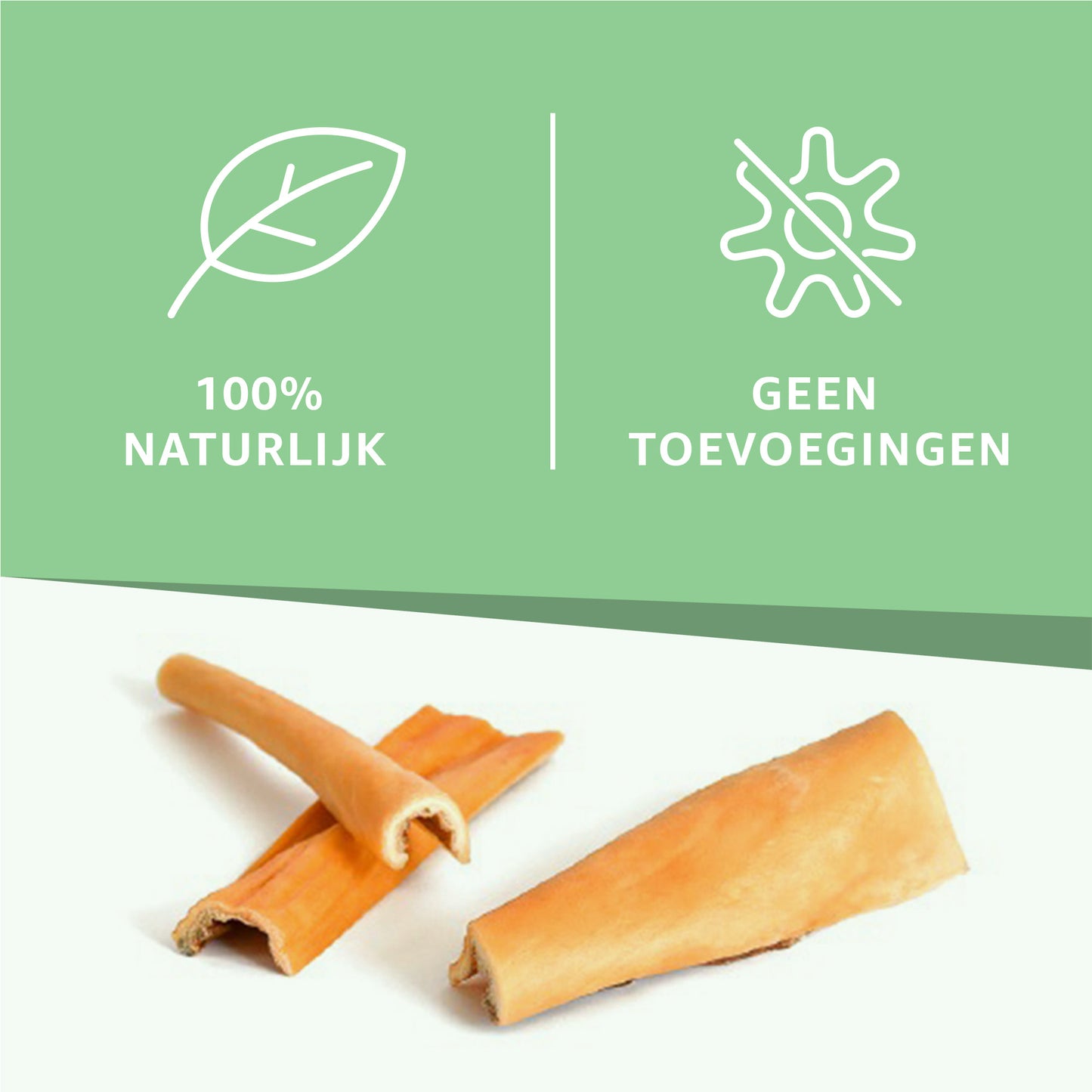 "Buffelhuid Kauwsnack: Duurzaam en natuurlijk kauwgenot voor je hond. Gemaakt van buffelhuid, ondersteunt tandgezondheid en biedt bevredigende kauwmomenten."