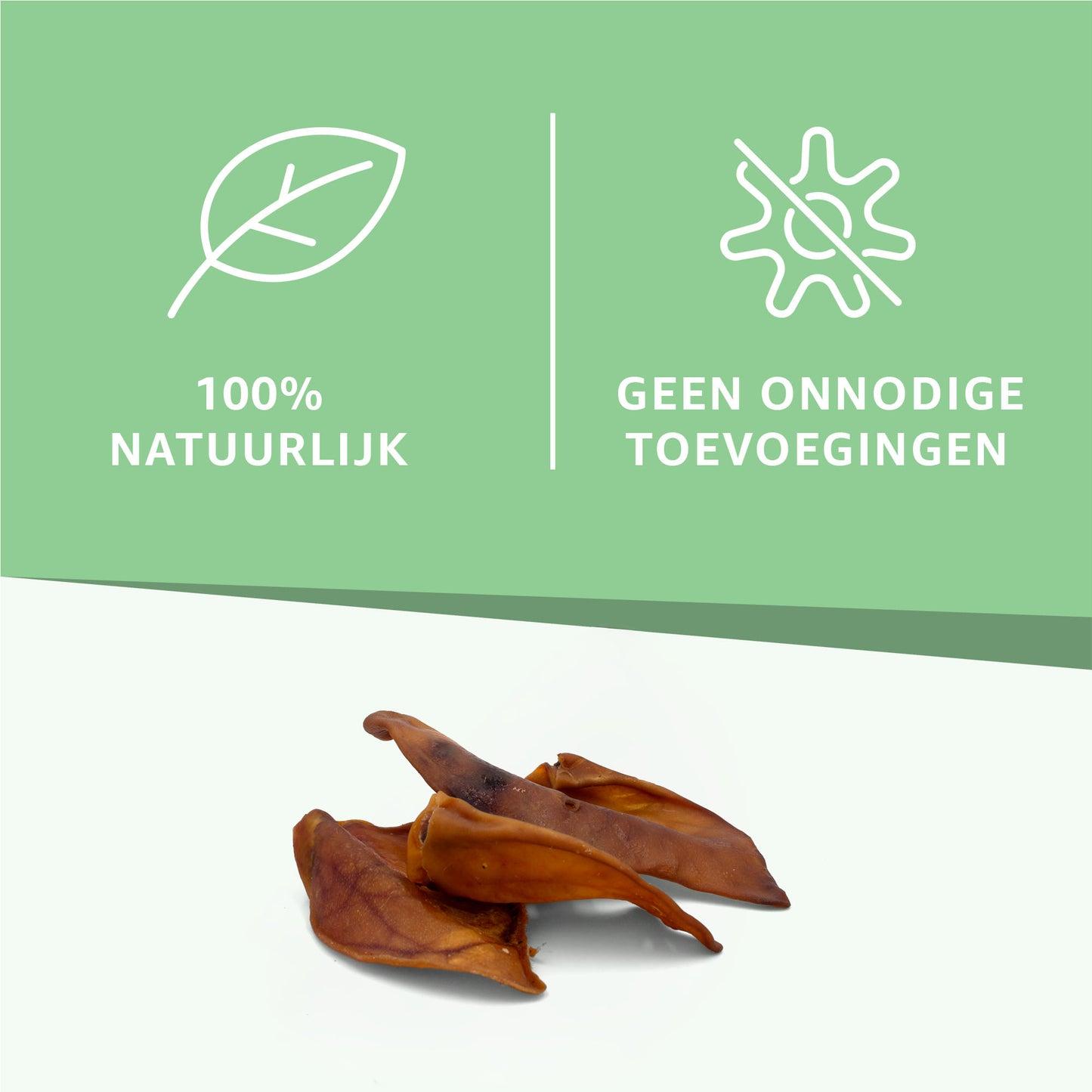 "Enorme Varkensoren Hondensnacks: Een royale traktatie voor je hond. Natuurlijke en smakelijke keuze, ideaal voor langdurig kauwplezier en tandhygiëne."