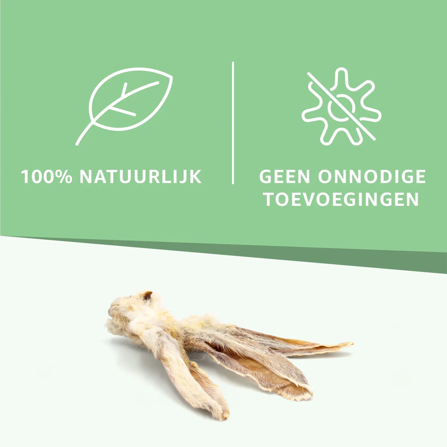 Konijnenoren met vacht - Woefwoefsnacks