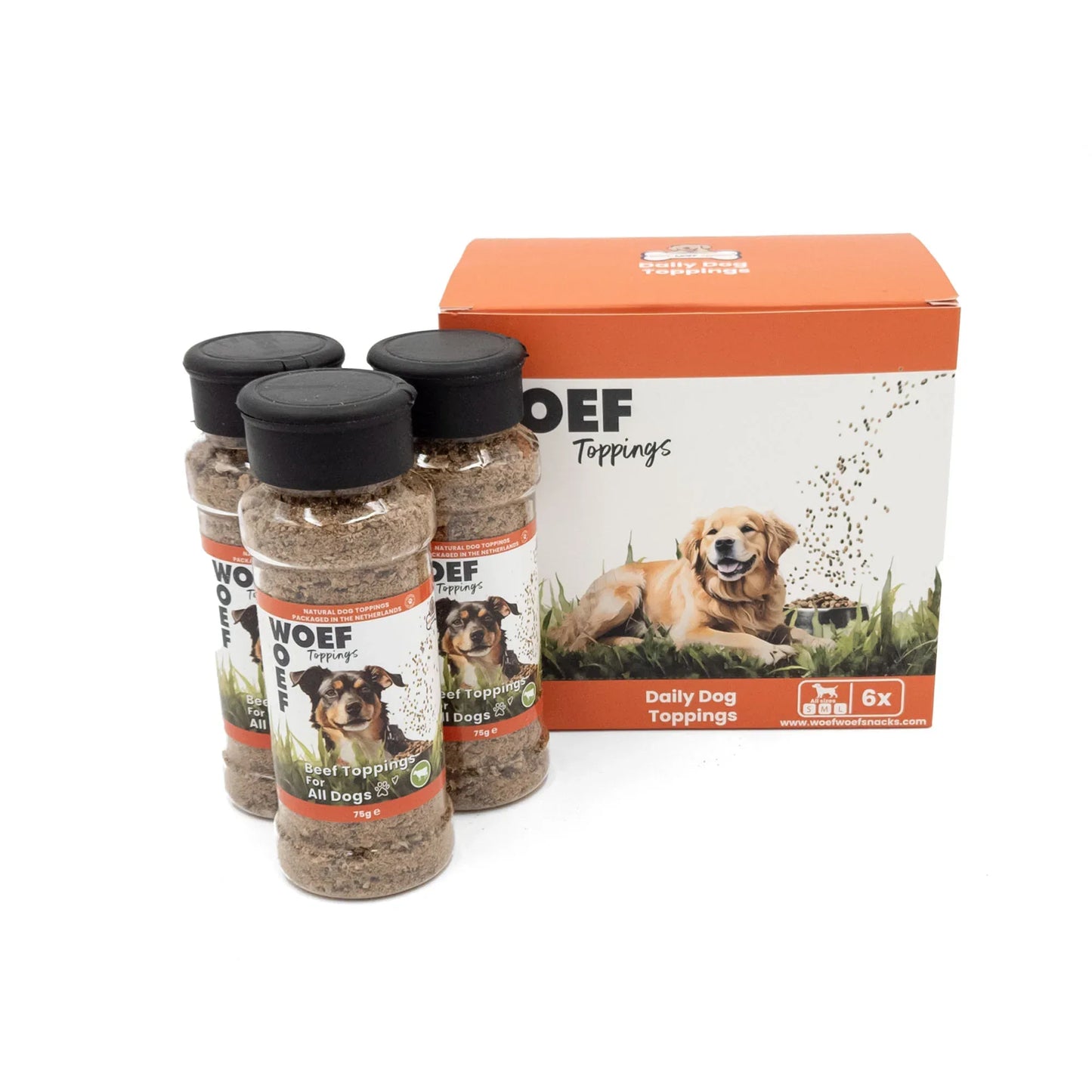 Hondenvoer Toppings - Rund Smaak (Groothandel) - Woefwoefsnacks