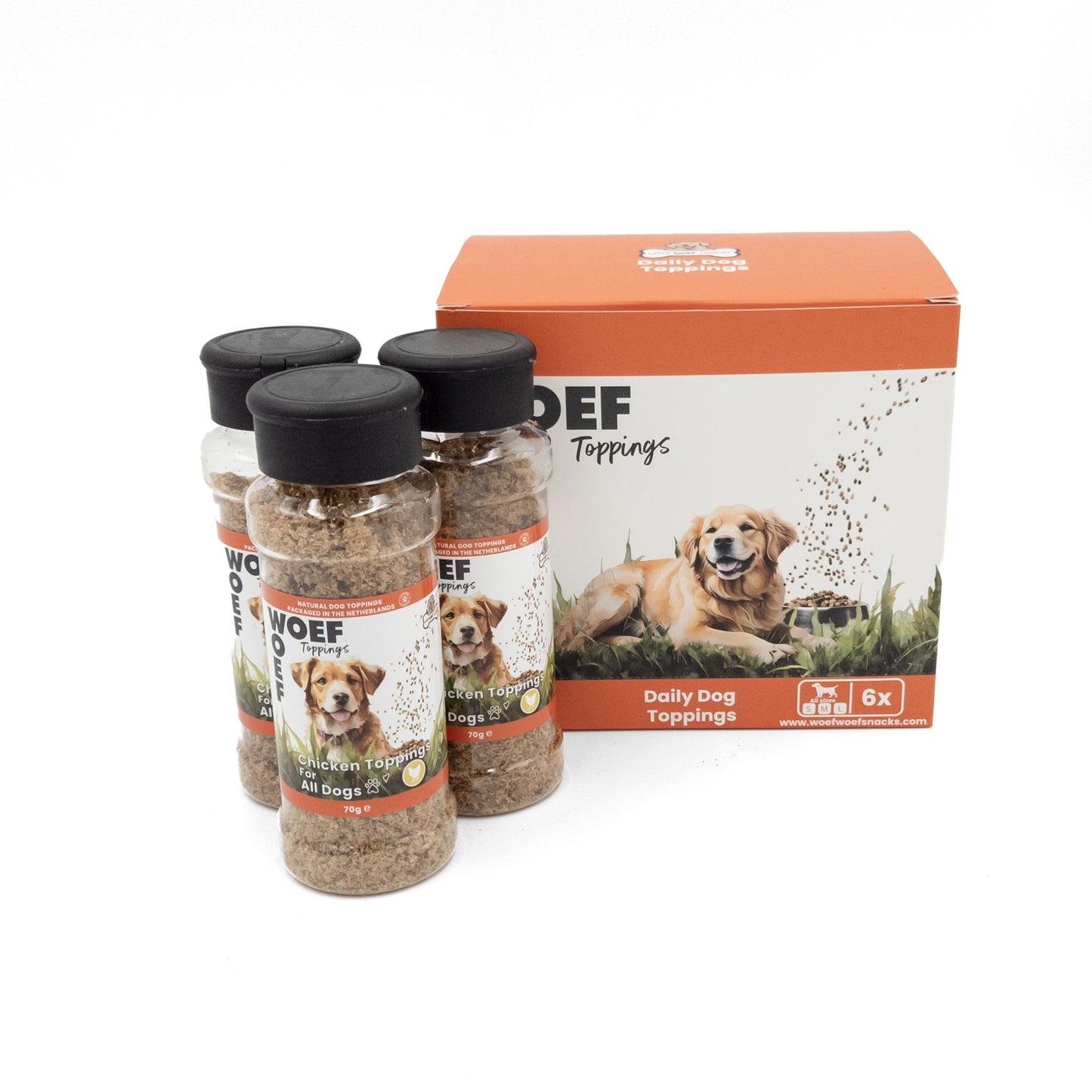 Woef woef toppings doosje 6 stuks