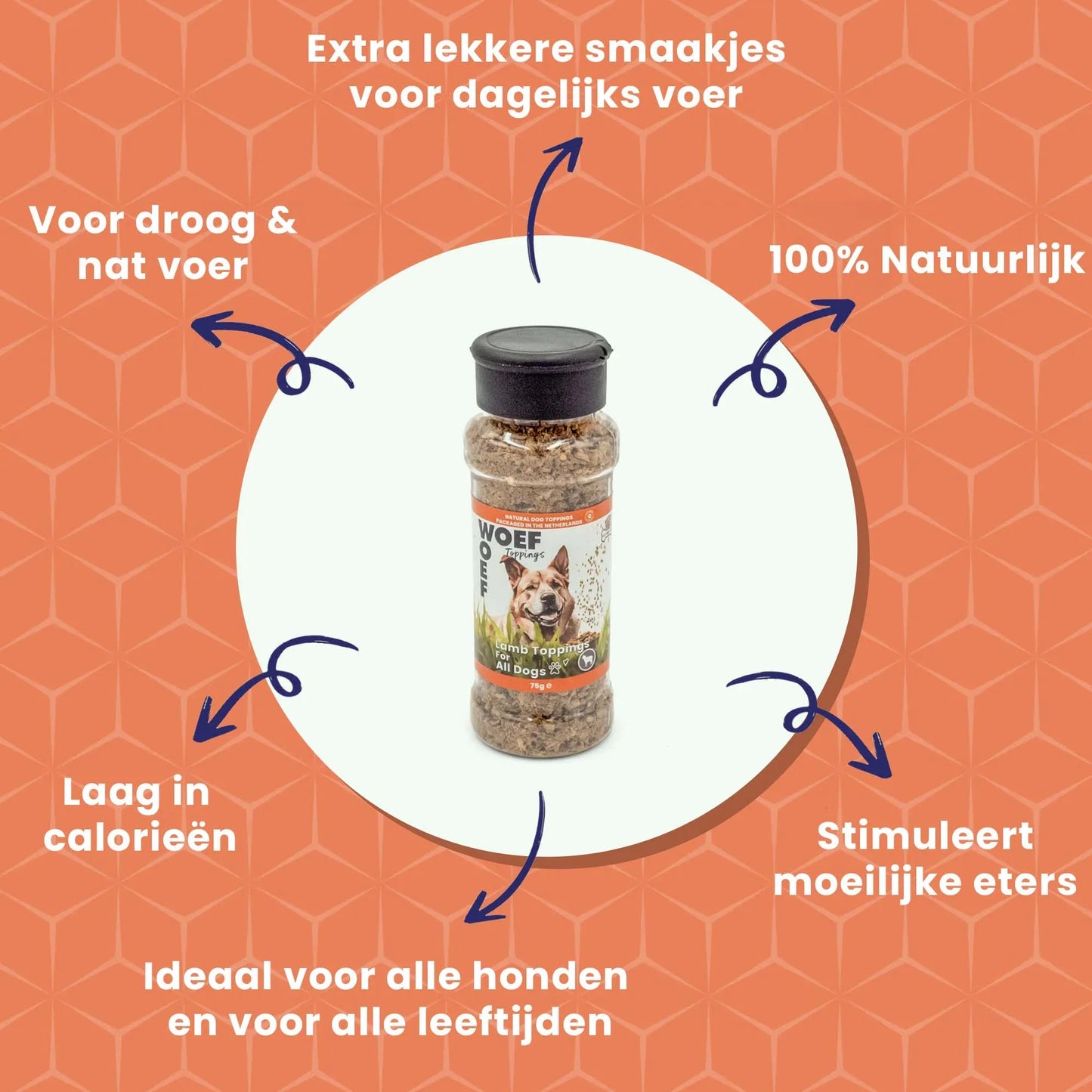 Hondenvoer Toppings - Lams Smaak - Woefwoefsnacks