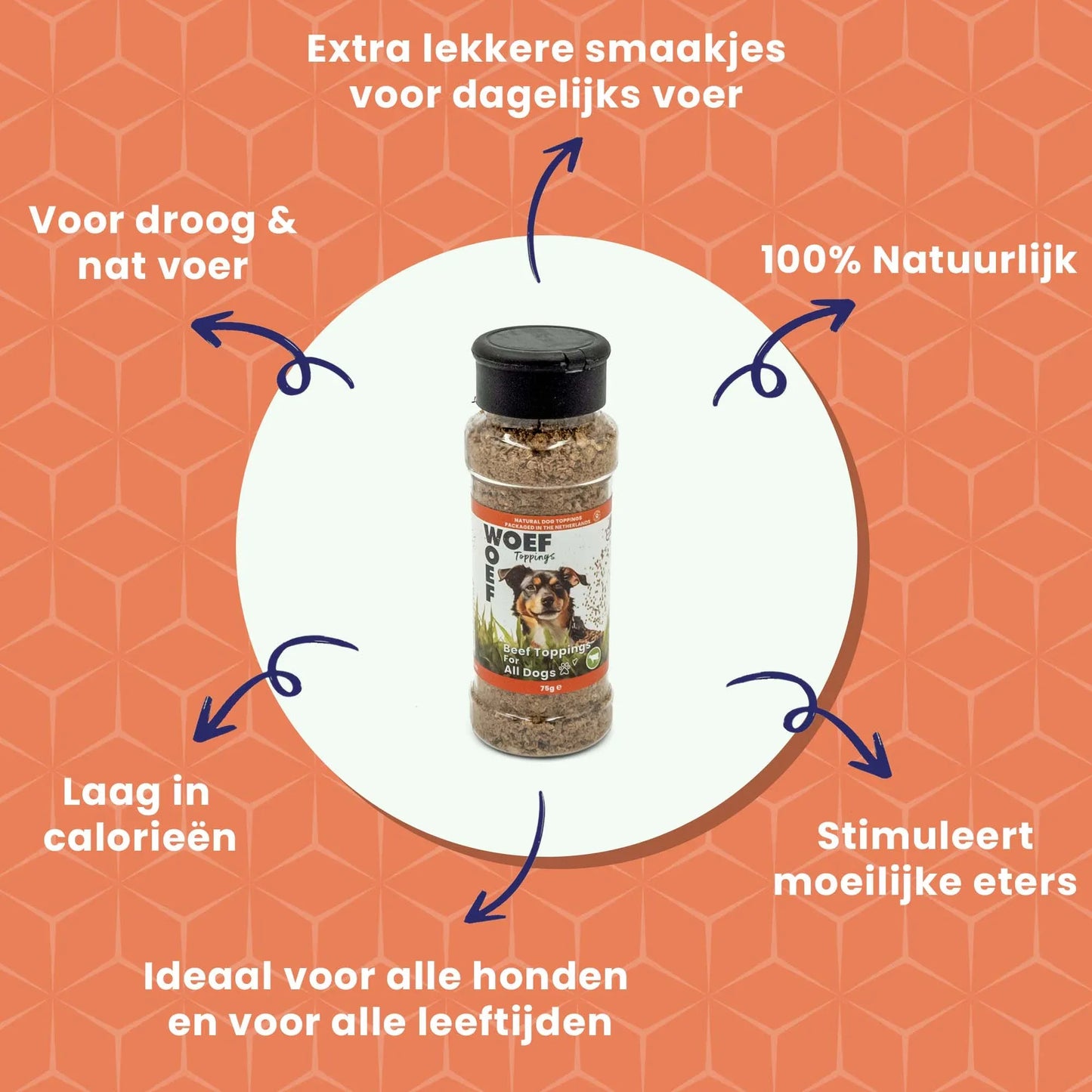 Hondenvoer Toppings - Rund Smaak - Woefwoefsnacks