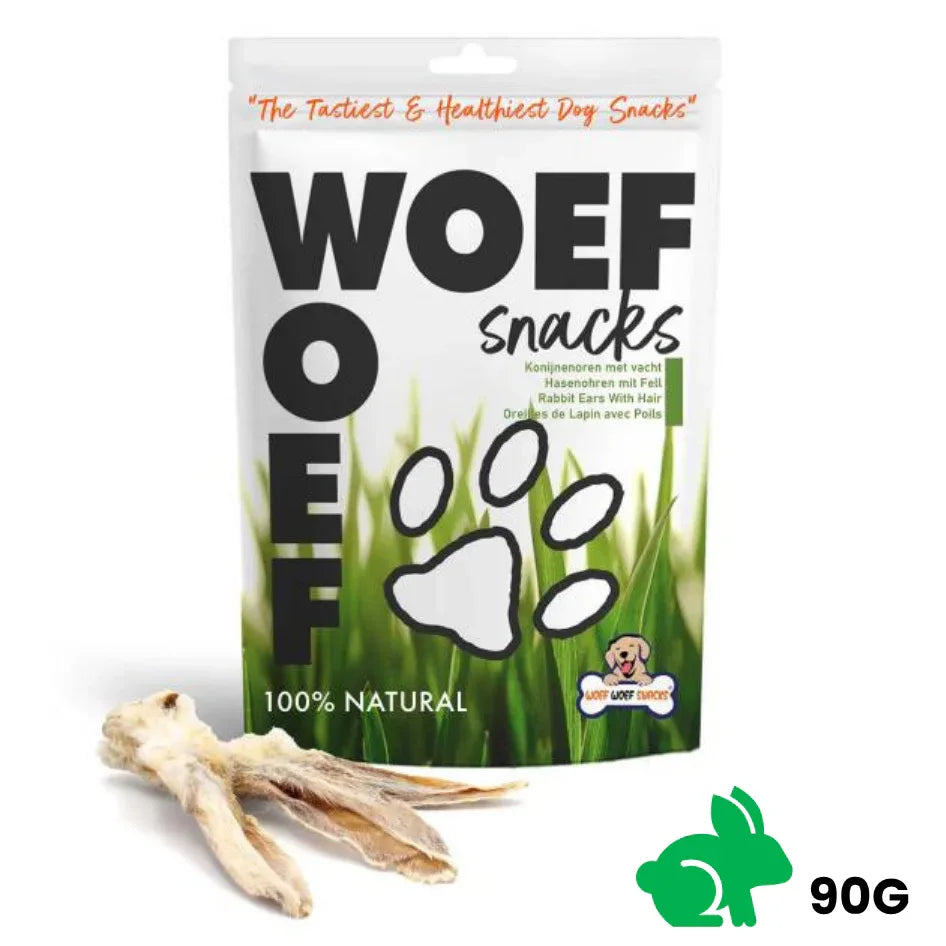 Konijnenoren met vacht - Woefwoefsnacks