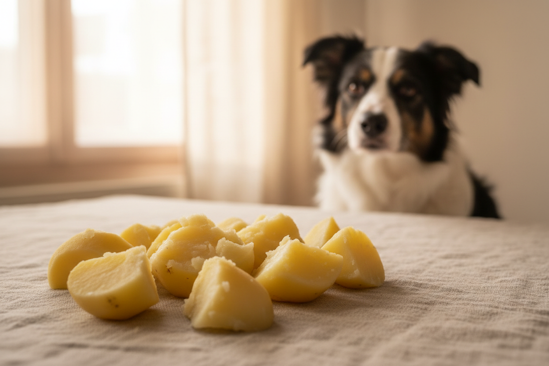 Hond mag gekookte aardappel eten - zonder schil - Woef Woef Snacks