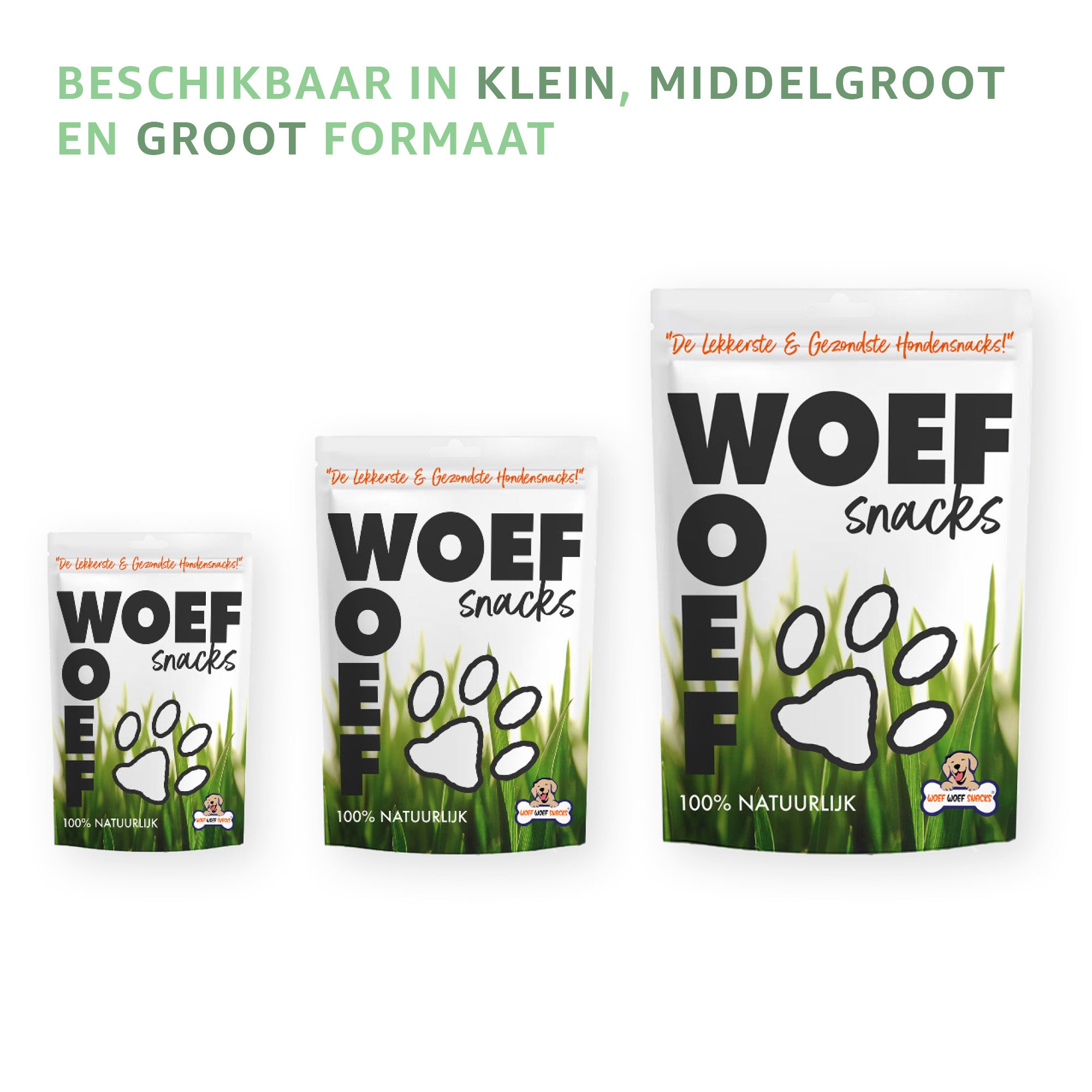 De paarden trainers als hondensnacks zijn beschikbaar in drie verschillende formaten