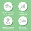 Een infographic van de voordelen van Woef Woef Snacks