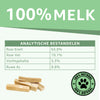 De samenstelling van de yakstaaf is 100% melk. De analystische bestandsdelen laten ook zien dat het vol met eiwitten zit.