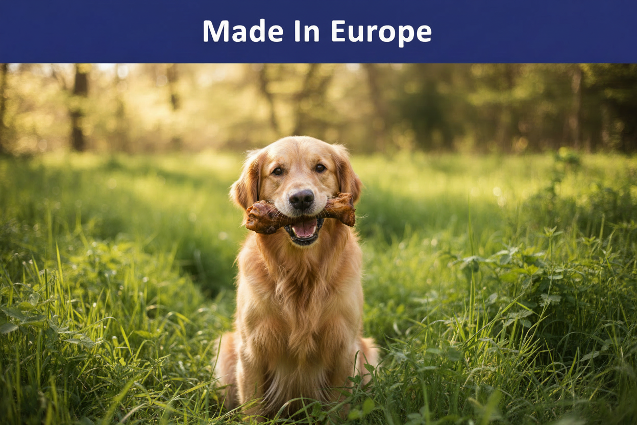 Hond met Runderbot - Made In Europe