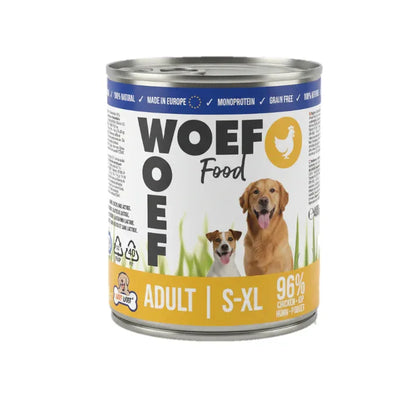 Nat Hondenvoer met Kip 96% - Monoproteïne & Graanvrij - Woefwoefsnacks